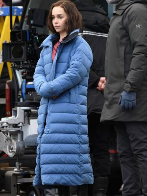Emilia Clarke Superhero Secret Invasion (2023) Blue Trench Coat