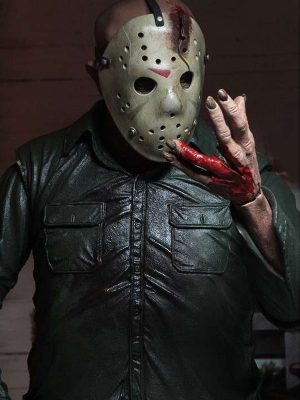 Ted White Jason Movie Friday the 13th The Final Chapter Green Leather Jacket