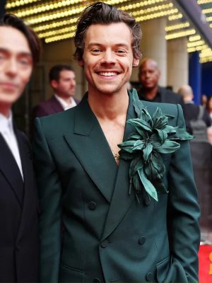 My Policeman Movie Premiere Harry Styles Event Night Green Suit