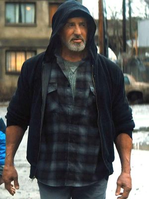 Samaritan Sylvester Stallone Black Hooded Jacket
