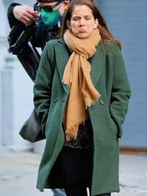 Anna Chlumsky Inventing Anna Green Wool Trench Coat