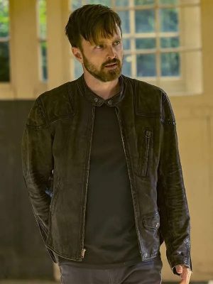 Caleb Nichols Westworld Season Aaron Paul Leather Jacket