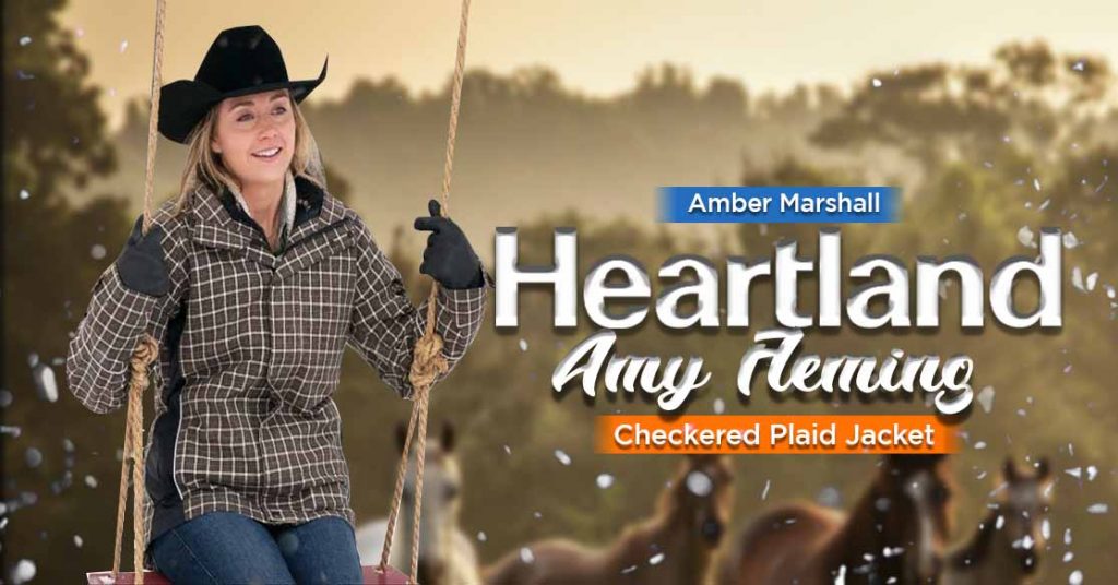 Amber Marshall Heartland Amy Fleming Checkered Plaid Jacket