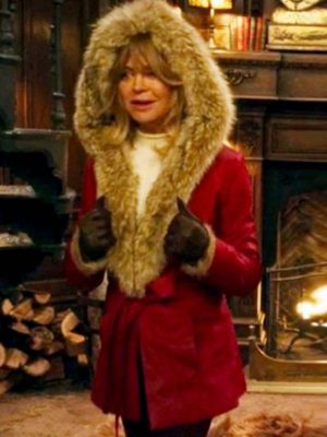 Mrs Claus The Christmas Chronicles Shearling Leather Coat