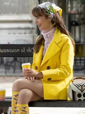 Emily in Paris Season 03 Emily Cooper Yellow Coat