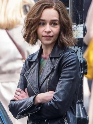 TV Series Secret Invasion Emilia Clarke Leather Jacket
