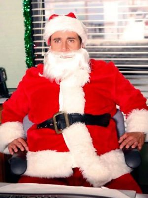 Michael Scott The Office Steve Carell Santa Costume Jacket
