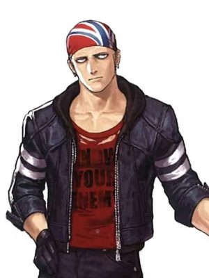 The King of Fighters XIV Billy Kane Black Leather Jacket
