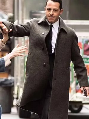 Succession 2023 Kendall Roy Brown Wool Coat