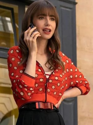 TV Series Emily in Paris S03 Orange Cropped Jacket