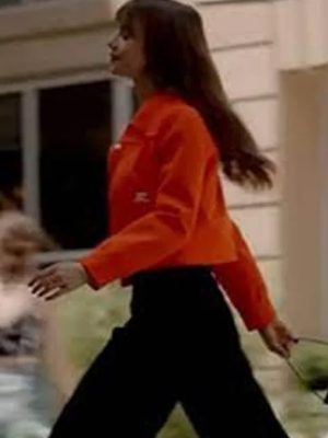 Emily Cooper Emily in Paris TV Series Orange Cotton Jacket