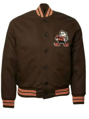 Football Team Cleveland Browns 1950 Brown Varsity Jacket