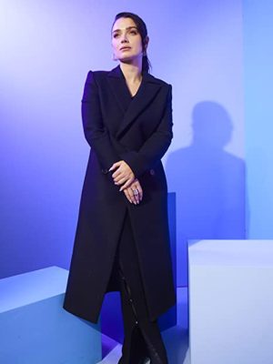 Flora and Son Eve Hewson Flora Black Wool Coat