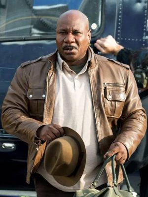 Ving Rhames Luther Stickell Mission Impossible Rogue Nation Brown Leather Jacket