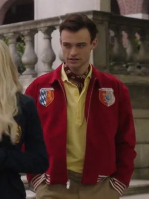 Gossip Girl Max Wolfe Red Bomber Jacket