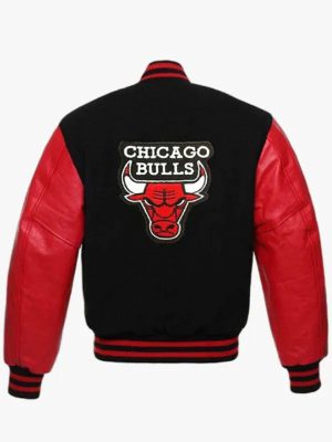 Men’s Chicago Bulls Black Varsity Jacket
