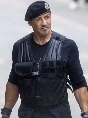 Barney Ross The Expendables 4 Sylvester Stallone Black Tactical Vest