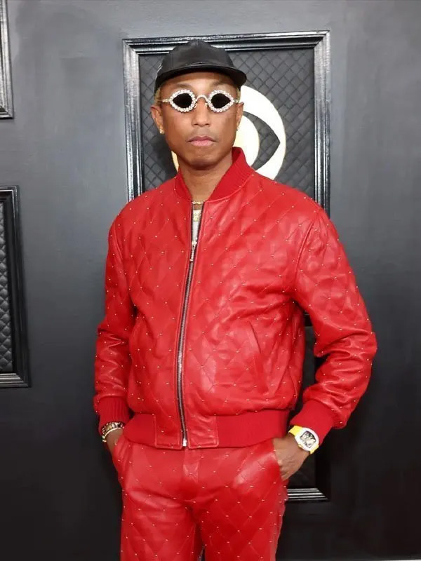 Grammys 2023 Pharell Williams Red Tracksuit