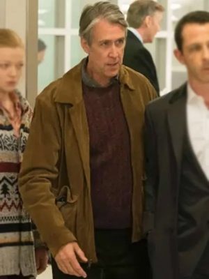 Succession Connor Roy Brown Leather Jacket