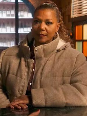 Robyn McCall The Equalizer Queen Latifah Hooded Corduroy Jacket