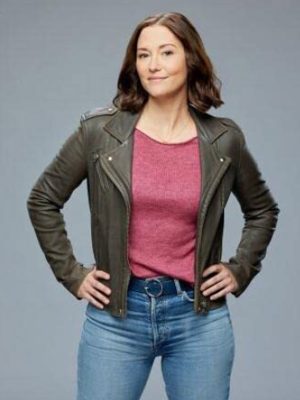 Kat Landry The Way Home S01 Chyler Leigh Brown Leather Jacket