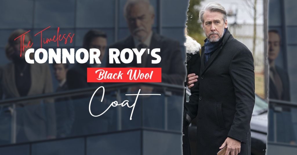 Connor Roy's Black Wool Coat