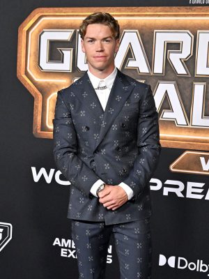 Guardians of the Galaxy 2023 Will Poulter Grey Blazer