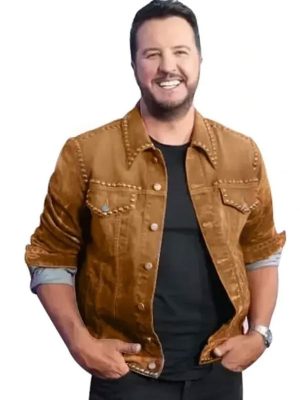 Luke Bryan American Idol Studded Brown Jacket