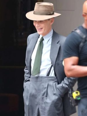 Movie Oppenheimer Cillian Murphy Grey Suit