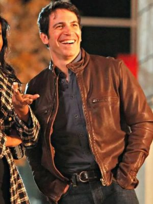 Chris Messina TV Series The Mindy Project Leather Jacket