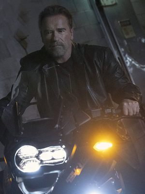 FUBAR 2023 Arnold Schwarzenegger Black Leather Jacket