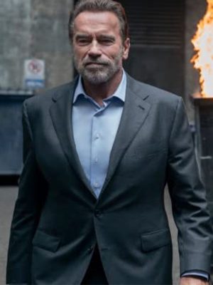 FUBAR 2023 Arnold Schwarzenegger Grey Blazer Coat