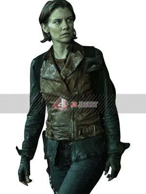 Lauren Cohan The Walking Dead Dead City 2023 Brown Vest