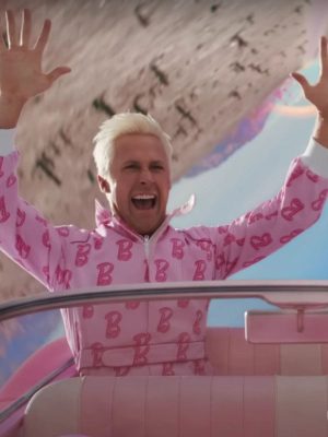 Ryan Gosling Barbie 2023 Pink Track Jacket