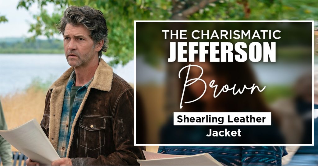 The Charismatic Jefferson Brown Shearling Leather Jacket