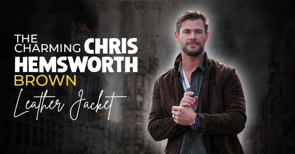 The Charming Chris Hemsworth's Brown Leather Jacket
