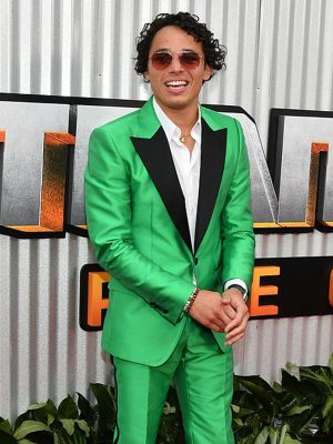 Transformers NY Premiere Green Suit