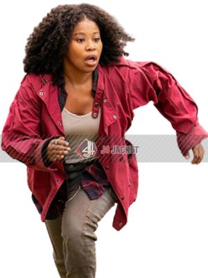 Dominique Fishback Transformers Rise of the Beasts Elena Wallace Red Cotton Jacket