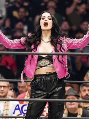 WWE Pink Leather Jacket