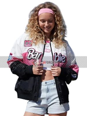 Barbie Biker Tricolor Racer Bomber Jacket