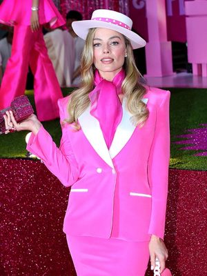 Margot Robbie Barbie 2023 Pink Blazer