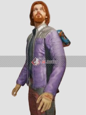 Video Game Star Wars Jedi: Survivor Cal Kestis Purple Leather Jacket