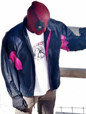 Ryan Reynolds Deadpool 2 Black with Pink Jacket