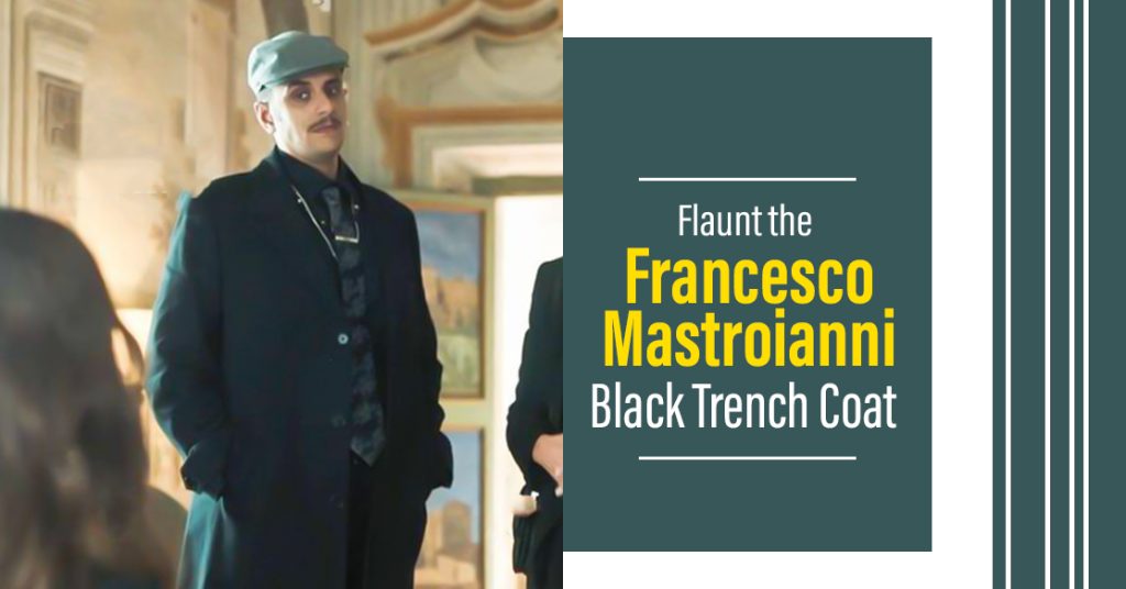 Flaunt the Francesco Mastroianni Black Trench Coat
