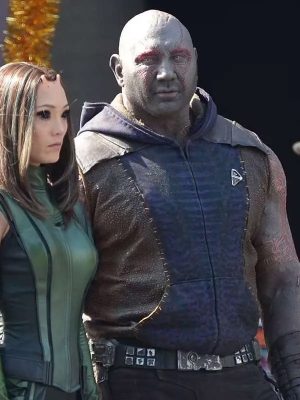 Dave Bautista Guardians of the Galaxy Vol. 3 Drax Brown Leather Vest