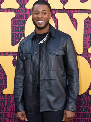 Fontaine They Cloned Tyrone Movie Event 2023 Black Leather Jacket