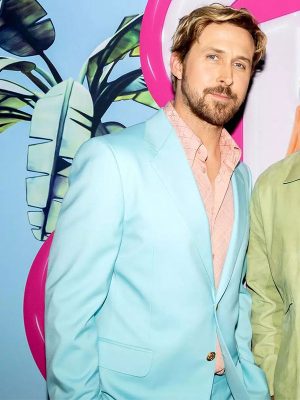 Ryan Gosling Barbie Movie Premiere 2023 Ken Blue Suit