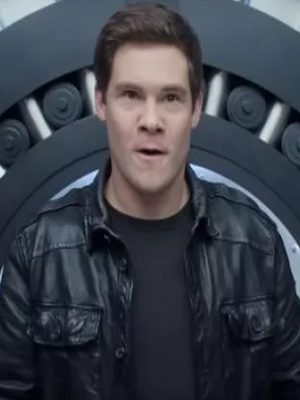 Adam Devine The Out-Laws Black Leather Jacket