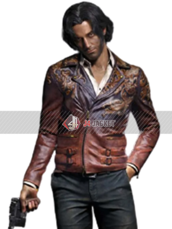 Resident Evil 4 2023 Dr. Luis Serra Navarro Brown Jacket