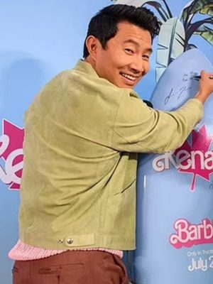 Barbie Movie Event 2023 Simu Liu Green Jacket